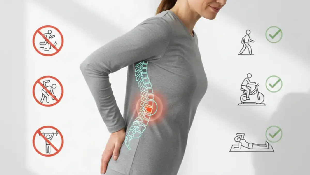Ejercicios recomendados y prohibidos en la estenosis lumbar